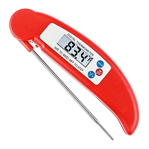 Instant Read Meat Thermometer Home Use Kitchen Portable Foldable Waterproof Baking Barbecue Food Thermometer