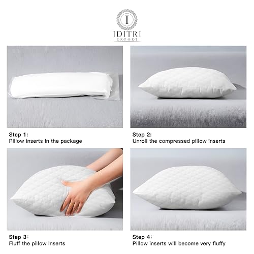 Image of Memory Foam Pillow, Jacquard Breathable Cotton Cover, Mite Resistant Sofa Cushion for Office Car Chair, Moisture Wicking Comfort, Vacuum Packed, White Bedding,35 x 35 x 15 cm