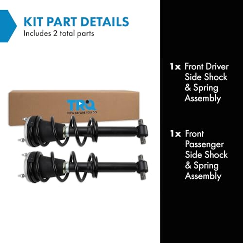 Image of TRQ Front Shock & Spring Assembly Set Compatible with 19-22 Chevrolet Silverado GMC Sierra