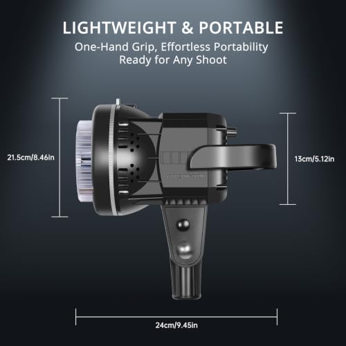 Luces LED de vídeo regulables CRI97+ GVM con salida continua y montura Bowens 7