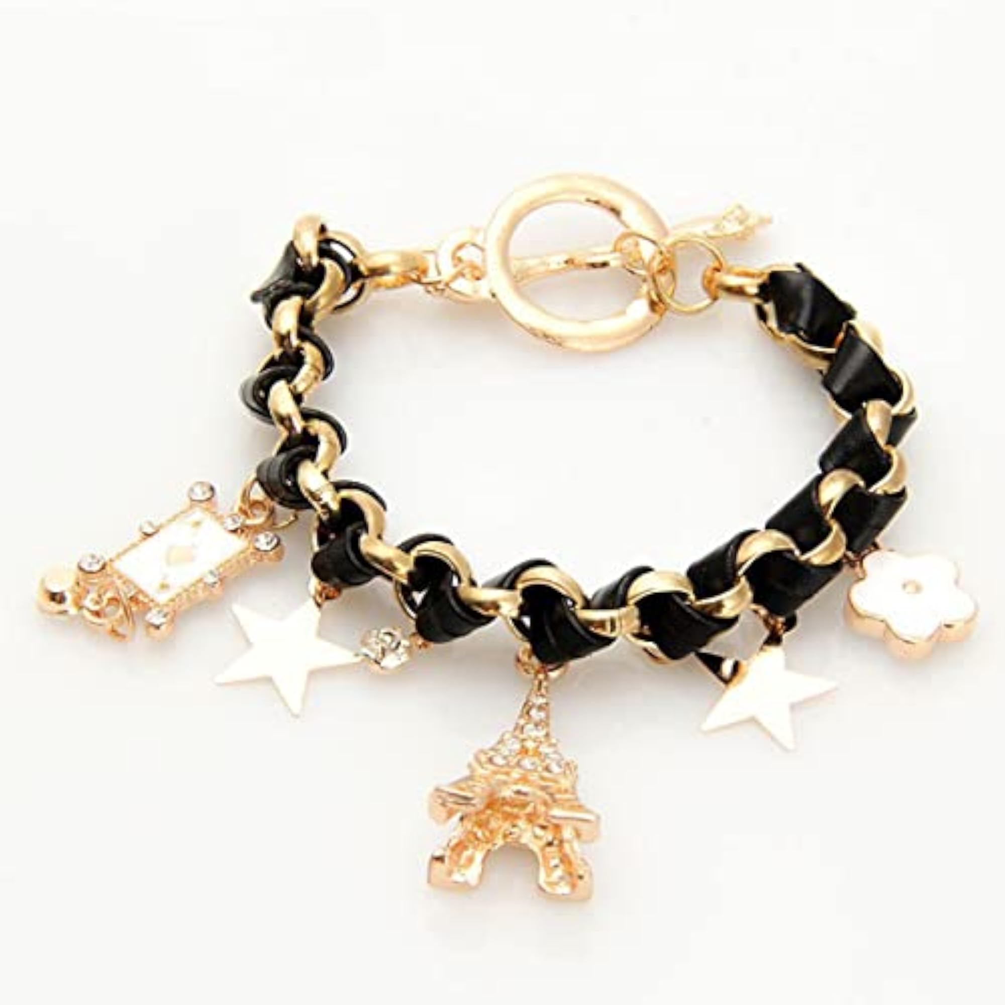 Eiffel Theme Charm Bracelet