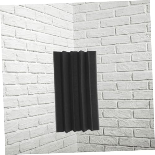 Levemolo 3pcs Bass Trap Panel Acústico de Alta Densidad para Aislamiento Sonoro en Teatros en Casa, KTVs y Estudios, Fácil de Instalar, Esquina, Retardante al Fuego Negro miniatura 3