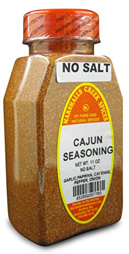 Marshall&rsquo;s Creek Spices New Size Seasoning, Cajun No Salt, 11 Ounce