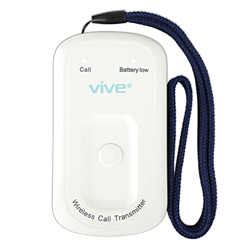 Vive Wireless Call Button - Emergency Alert System for Patients - Smart Portable Medical Panic Button - Notifies Nurse or Caretaker When Elderly Senior Needs Help - Perfect for Home Wander Prevention