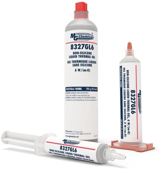 8327GL6-30ML, Thermal Interface Products Non Silicone Liquid Thermal Gel, Cartridge 30ml, Paste Like Gel, Gray