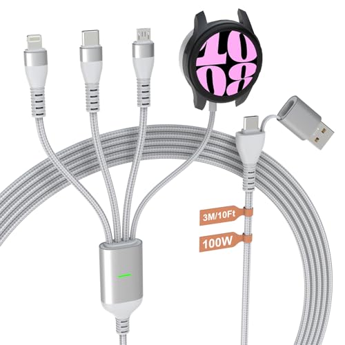 Multi Chargers for Samsung Galaxy Watch - 100W 4 in 1 USB A+C Travel Multi Galaxy Watch 7 Charger...