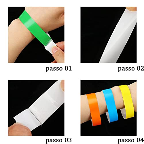 LATRAT 100 pezzi braccialetti carta eventi
