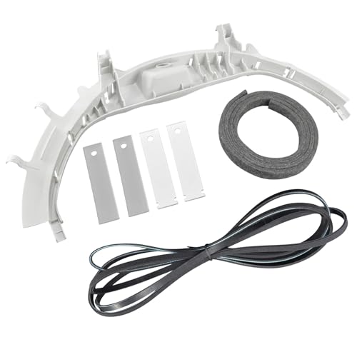 WE49X20697 Dryer Bearing Kit Compatible with G-E Hot-point Dryers Include WE1M504 & WE1M1067 Drum Slides by Fetechmate WE3M26 Top Bearing WE12M29 Dryer Belt WE9M30 Dryer Felt