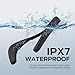 Monster Boomerang Neckband Bluetooth Speaker - Wireless Wearable Speaker with 12H Playtime, IPX7 Waterproof, True 3D Stereo Sound for Home, Sport, Outdoor - Black
