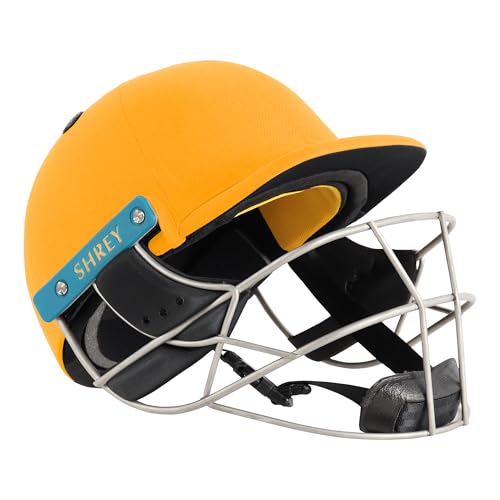 Image of Shrey Master Class Air 2.0 Stainless Steel Batting Cricket Helmet for Men's (Gold, L)
