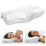 Sagino Contour Memory Foam Pillow for Neck Pain Relief, Orthopedic Cervical Support Pillows for...