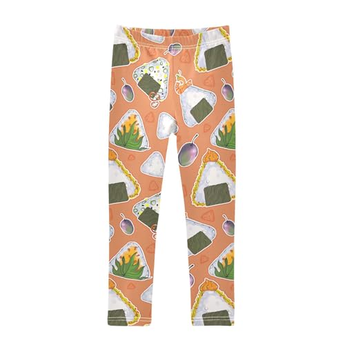 ZZKKO Girls Leggings Asian Food Toddler Girls Clothes Leggings for Girls Toddler Girls Leggings 3-4T