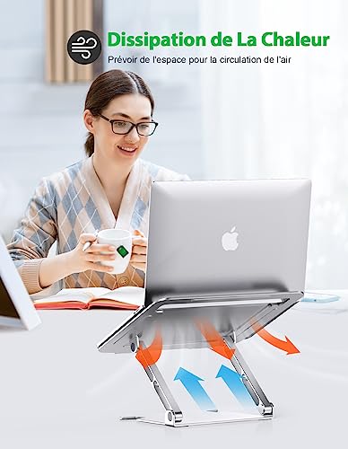 Support PC portable ergonomique Glangeh compatible MacBook Pro et tablette - 5