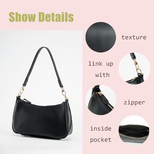 Bolso de hombro para mujer pequeño clásico retro miniatura 5