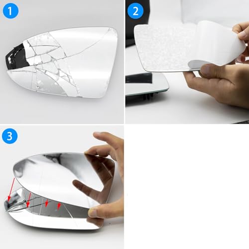 Espejo retrovisor de cristal para Audi A3 A4 B6 B7 A6 C6 2005-2008 lado derecho 7