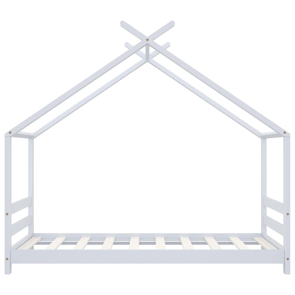 Telaio per letto per bambini in legno massiccio di pino, 80 x 160 cm, crescente con la crescita, in legno robusto, adatto come letto da gioco, angolo di lettura, con vano portaoggetti