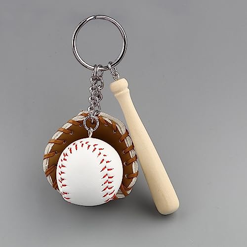 Image of COSTOYFUN Mini Cute Soccer Keychain Bowling Tennis Baseball Keychain for Men Women Boys Girls Gift