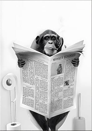 QPLGTU Bathroom Animal Decoration Pictures, Interesting Animal Po...