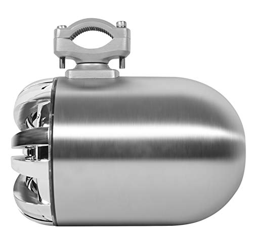 Image of Rockville WB65 600W Peak /300W RMS 6.5 in Marine Wakeboard Tower Speakers 4 Ohm, Stainless Steel Enclosure, 360 Swivel Brackets, Waterproof, UV Resistant, for Boats and Powersports, 4-Piece