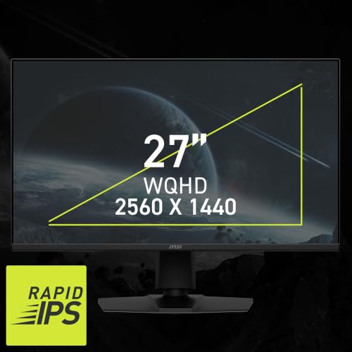 Image of MSI MAG 275QPF X30 27-Inch WQHD Gaming Monitor, 2560x1440 Rapid IPS, 300Hz, 0.5ms, DisplayHDR 400, AMD FreeSync Premium, AI Vision, HDMI 2.1, DP 1.4a, Frame-Less, Tilt /Height Adjustable, Black