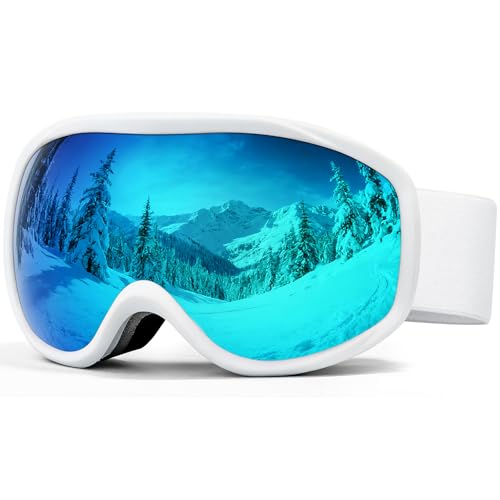 FMY Snowboard/Ski Goggles for Adult,Over Glasses Anti Fog UV Protection Skiing Goggles for Men Women Youth
