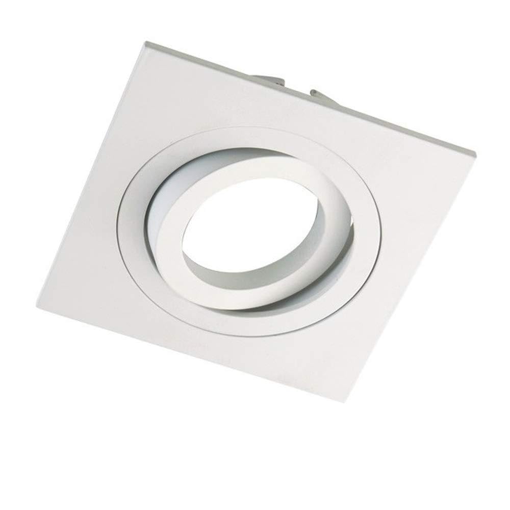 wonderlamp Clasic W-E0 Faretto da incasso Quadrato, Bianco, 5 pezzi, 5