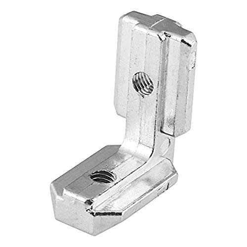 LAQI 10Pcs Soporte de Esquina de Ranura en T Perfil de Aluminio de Alta Resistencia en Forma de L Soportes de Esquina Interiores Conector Soportes de Acero al Carbono (4040)