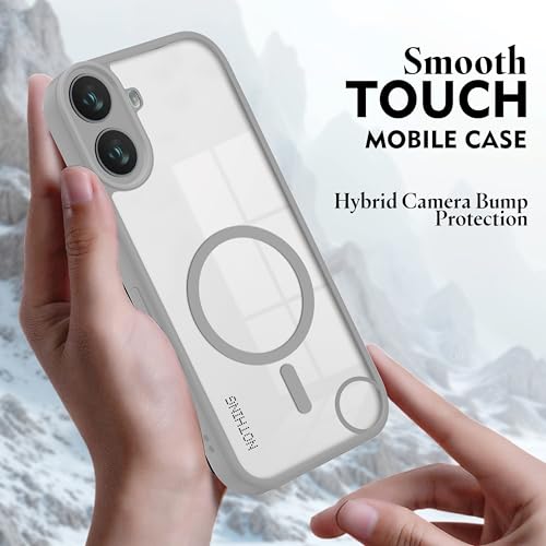 Image of V-TAN Back Cover for Nothing CMF1 Compatible Case, Matte Finish Transparent Case, TPU, Camera Protective Shockproof Cover (Grey)