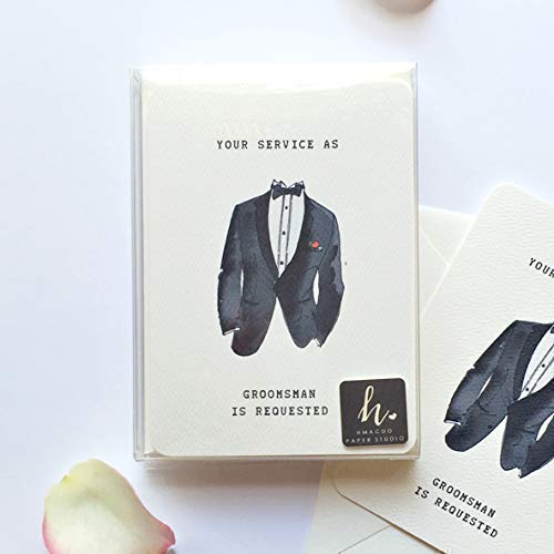 Groomsmen Proposal Card Boxed set, Will you be my Groomsman Cards, Groomsman invitation