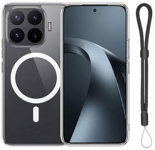 SHIKELANG�P�[�X For Xiaomi 17T Pro �p �P�[�X MagSafe�Ή� TPU+PC�f�ސ� ���^�y�� �Ռ��z�� �����h�~ �ی�o���p�[ �e�͐��t��Xiaomi 17T Pro �p �J�o�[ (�N���A)