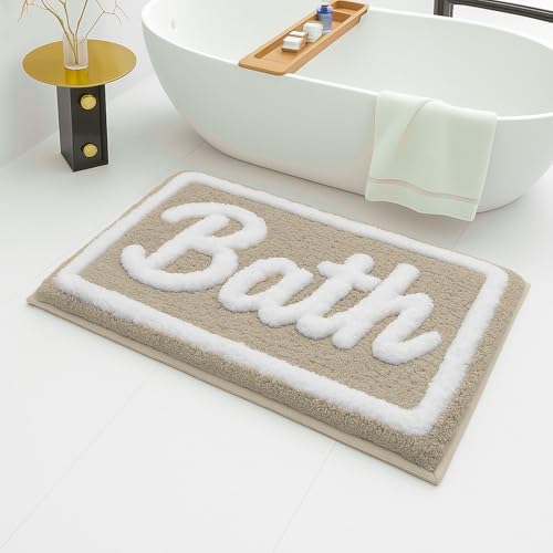 Image of Luxe Home Super Soft Canada Bath Bath Mat Non-Slip Machine Washable Bathroom Mat for Home, Bedroom and Living Room (40x60 cm) - Pack of 1