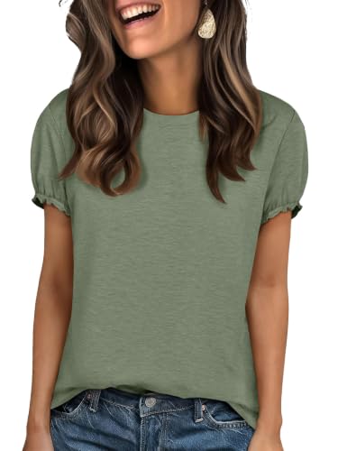 Image of UNCLECAT Women's Short Sleeve T Shirts Trendy Crew Neck Tops Basic Tee | Summer Fall,Boho Tops, Summer Outfits,Casual,Workout Gym Clothes,Fashion Clothing