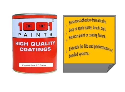 Image of 1001 Polypropylene (PP) Primer I Plastic Primer I To promote Adhesion on multiplastic surfaces Like helmet, bumper and other acrylic & fiber parts - 1 Ltr.