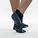 Copper Fit Unisex No Show Sport Socks, Black, Large-X-Large, 3 Pair