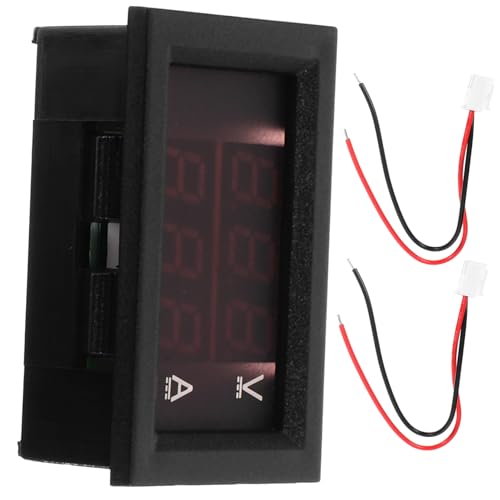 OUNONA 1 PC Voltage and Current 10a Voltmeter Ammeter Current Tester 10a Digital Ammeter 10a Voltage Tester Car Digital Voltmeter Car Voltmeter Ammeter 10a Digital Voltmeter