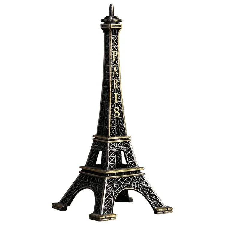 THE QUIRKY HOME Medium Size Metal Eiffel Tower Miniature, Paris Landmark, Souvenir, Model, Replica, Monuments, Decorative Showpiece, Antique Finish (18 Cm / 7 Inch), Bronze