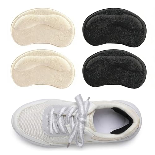 4 Pcs Heel Cushion Pads Self-Adhesive Heel Grips for Ladies & Mens Shoes