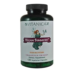 Vitanica Vegan Symmetry, Non-GMO Vegan Multivitamin for Women, Iron Free, Gluten Free, 120 Capsules