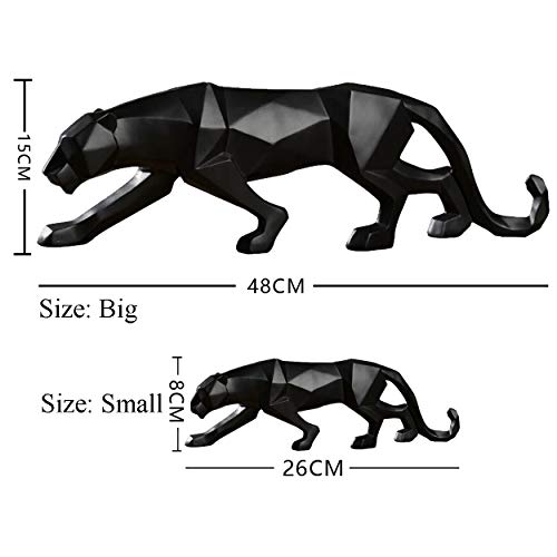 Estatua de Leopardo Abstracto de Resina para Decoración Moderna miniatura 2