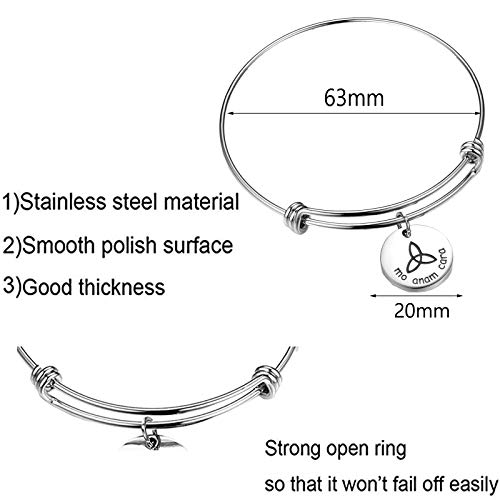 Mo ANAM Cara Bracelet Iris Celtic Soul Mate Bracelet BFF Gift for Her(bracelet)2