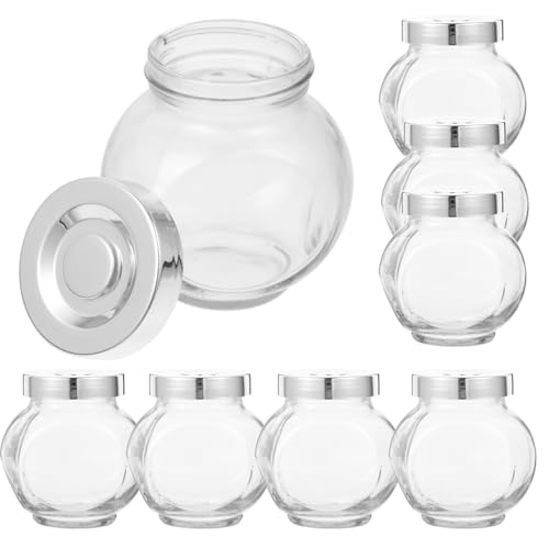 Tarros de vidrio de textura gruesa de 180ml y botes herméticos para manualidades DIY 2