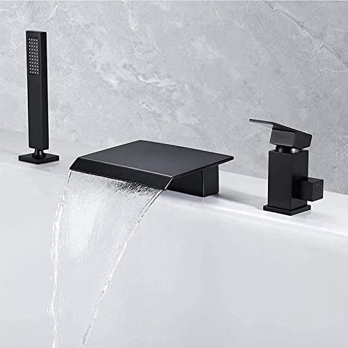 Mitigeur de bain et de douche cascade à poignée unique et laiton robuste - 6