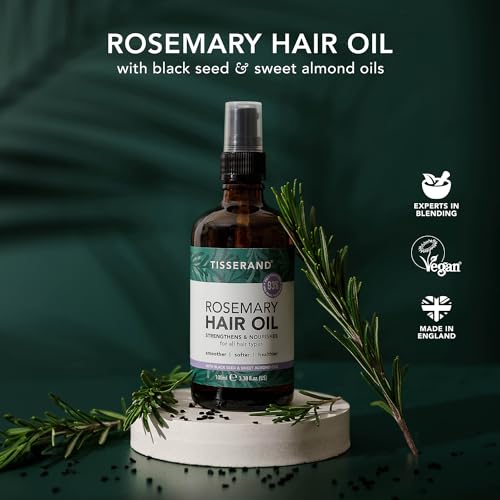 Tisserand Aromatherapy - Natural Pure Rosemary Hair Oil in Spray Bottle – Contains Essential Oil - Hair Care, Scalp Care - Easy to Use - 100% Natural – 100 ml Tisserand Aromatherapy - Natural Pure Rosemary Hair Oil in Spray Bottle – Contains Essential Oil - Hair Care, Scalp Care - Easy to Use - 100% Natural – 100 ml