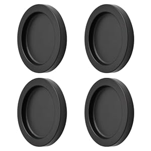 Morobor Runde Schiebetürgriffe Schwarz 4er Set