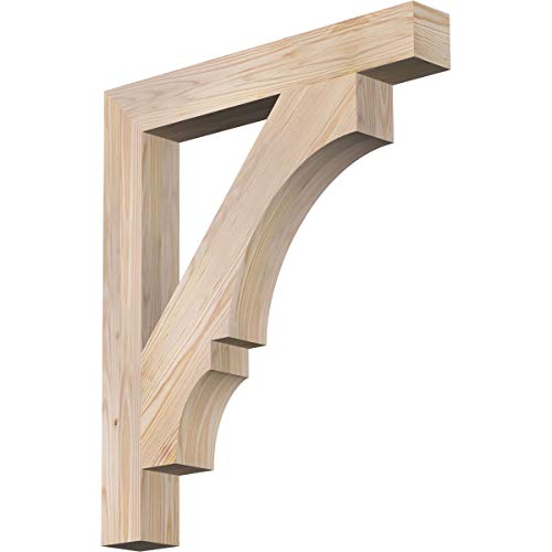 3 1/2"W x 26"D x 30"H Balboa Block Smooth Bracket, Douglas Fir