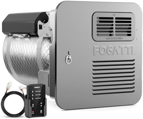 Hybrid Water Heater Heat Pump – Are These Top Picks Worth It? 7 FOGATTI 6 Gallon RV Tank Water Heater, Triple-Power Mode (Gas/Electric/Hybrid). Built-in Titanium Anode Rod & Porcelain Lined Tank for Longevity, DSI Ignition, 15"x15" Door | HyBridShower 6 Ultra