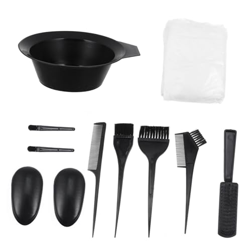FOMIYES Hair Dyeing Tool Set 11 in 1 Kit Hair Dye Brush Comb Set for Home Professional Salons