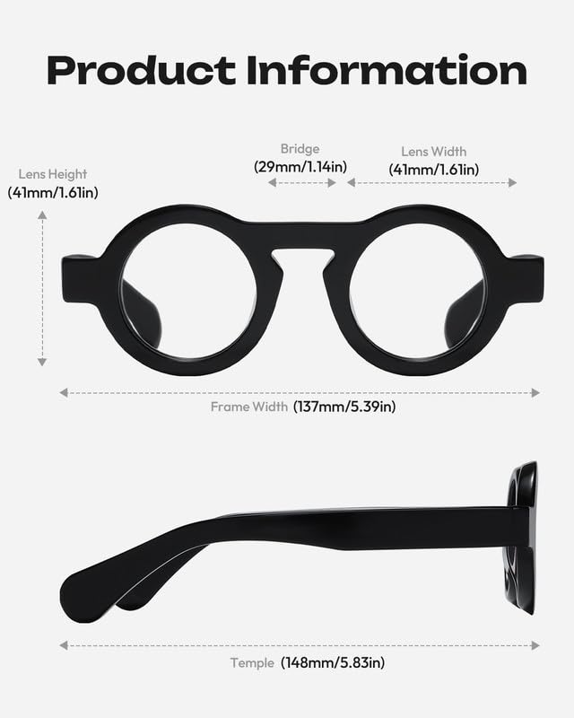 Image of Blue Light Blocking Glasses - Anti Glare & Eyestrain, 99% Filter, Lightweight Acetate Frame for Gaming /Office /Reading