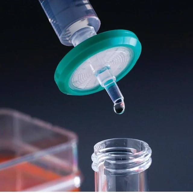 Unidad de filtro de jeringa de laboratorio 33 mm Millipore Membrana de filtro de polietersulfona PES 0,22 um Esterilizado SLGP033RB 50 piezas