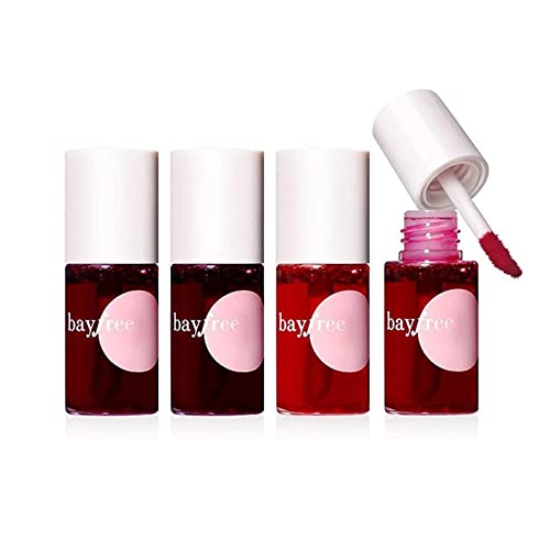 4 Pcs Lip Stain Lip Glaze Velvet Matte Mirror Liquid Lipsticks Waterproof Long Last Lip Gloss Lipstick Anti-stick Cup Cheek Eyes Lip Tint Femmes Maquillage Cosmétique Cover